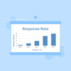 blue chart of dummy response rate data